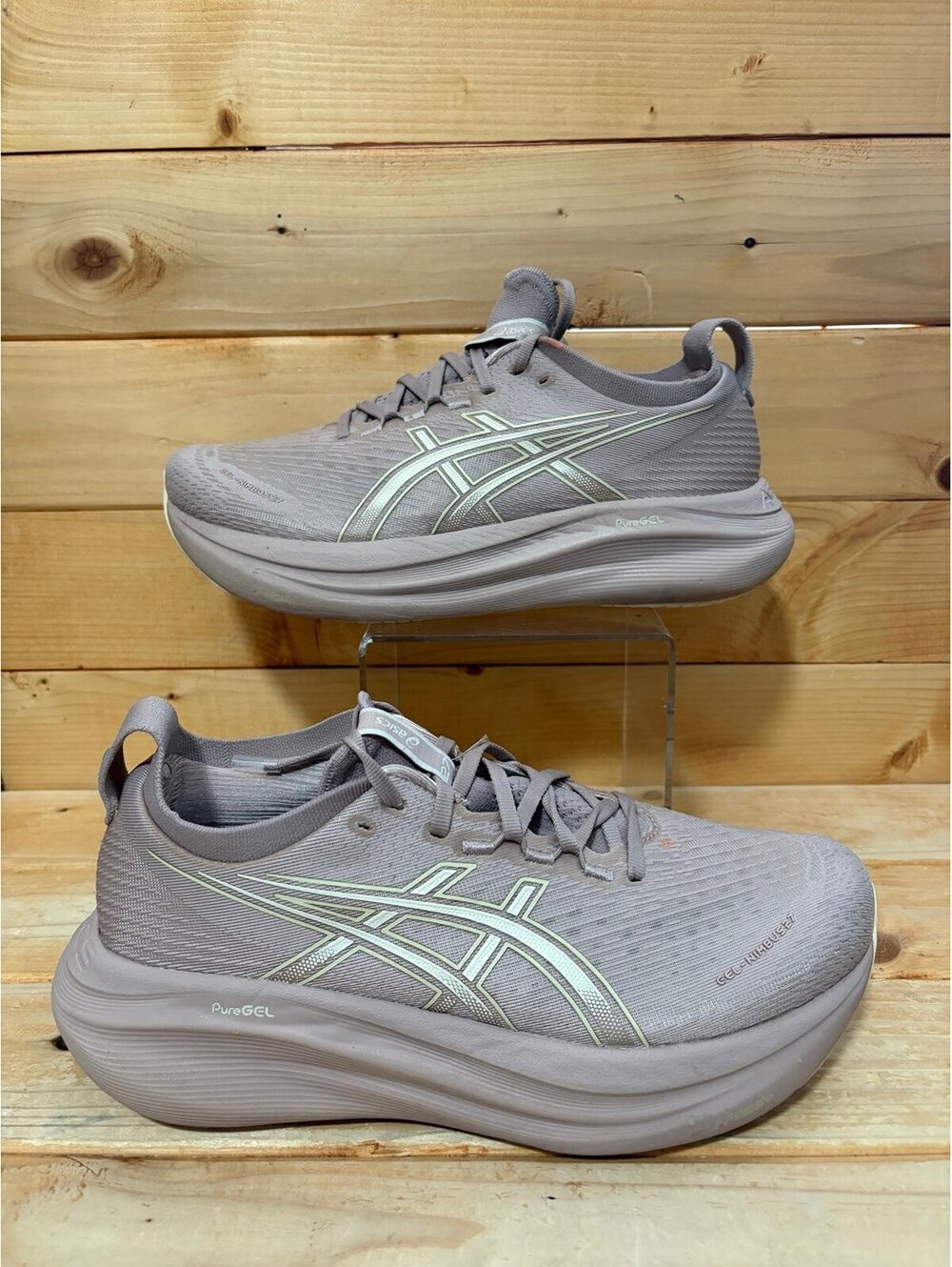 ASICS GEL-NIMBUS 27 Shoes Pink Mesh LaceUp Running Sneaker Womens size 9